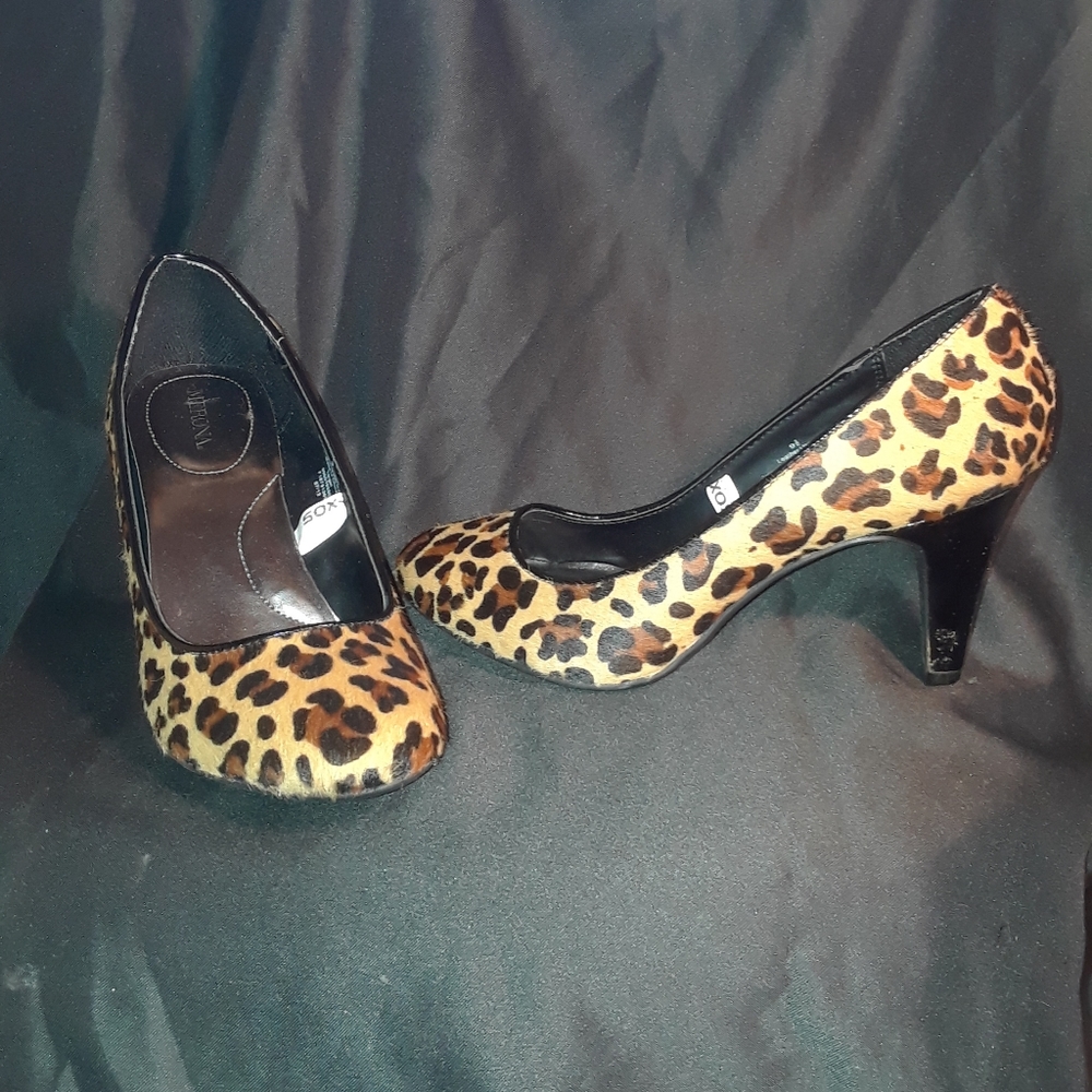 Merona Leather, Leopard Print Heels